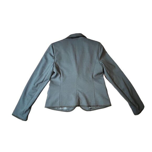 Gap The Academy Blazer Size 8 Womens Navy Black Trim Academia Preppy Corpcore - Picture 2 of 11